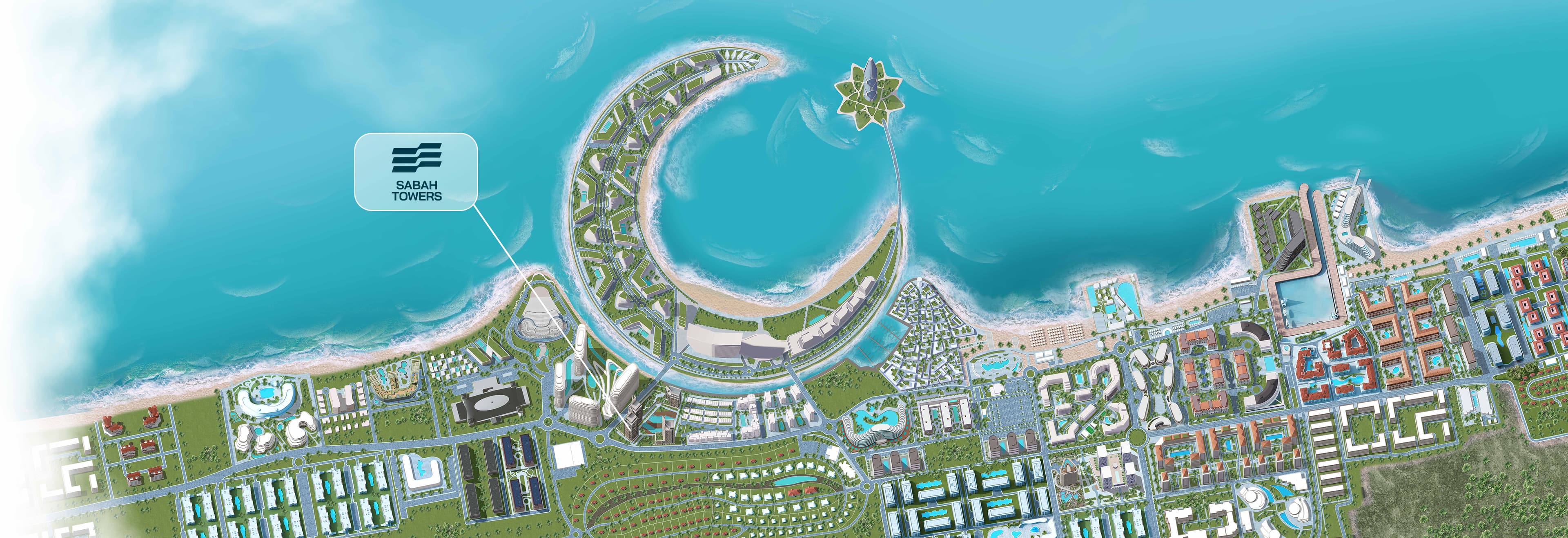 Sabah Towers məkan xəritəsi